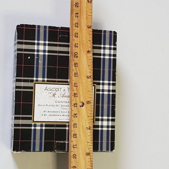 Ascot & Taylor Of St Andrews Divot Repair Tool New Tees Marker Gold Plated Set - Picture 13 of 13